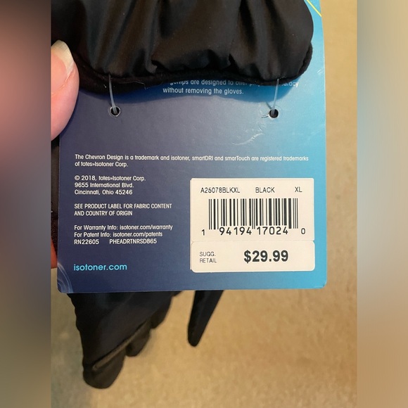 Men’s Isotoner Waterproof gloves. - Picture 6 of 6